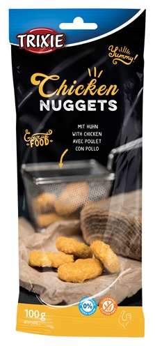 TRIXIE Honden Snacks Chicken Nuggets 100 gr – Glutenvrij Kip