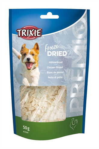 TRIXIE dogSnack Gefriergetrocknete Hühnerbrust 50 gr - Hoch-Protein