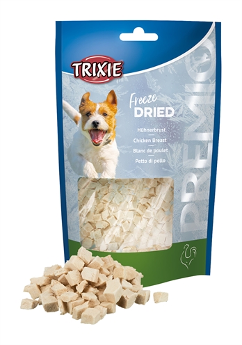 TRIXIE dogSnack Gefriergetrocknete Hühnerbrust 50 gr - Hoch-Protein