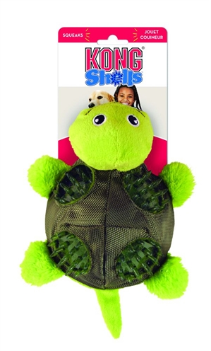 KONG Hondenspeelgoed KONG SHELLS TURTLE Large 28×21,5 cm – Multicolor