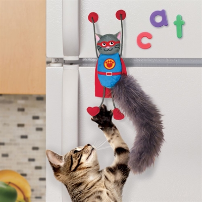 KONG Kattenspeelgoed KONG CONNECTS MAGNICAT 30,5×7,5×2,5 cm – Superhelden-kat