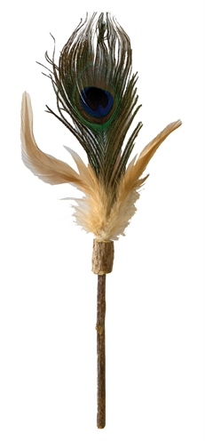CROCI Kattenhengel Euphoria Matatabi Pauwenveer 12 cm – Natuurlijk