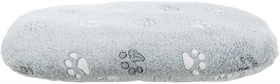 TRIXIE Hundekissen Nando Oval Hellgrau 70×45 cm - Vlies