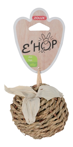 ZOLUX Knaagspeelgoed Ehop Radijs Zeegras 8×8 cm – 100% Natuurlijke Vezels