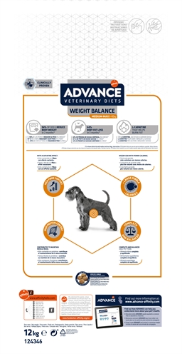 ADVANCE VETERINARY DIET Hondenvoer Weight Balance 12 KG – Medium/Maxi