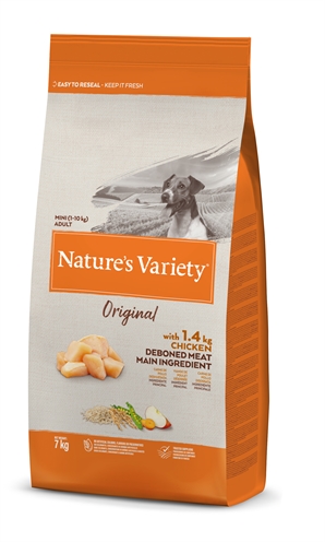 NATURES VARIETY hondenvoer NATURES VARIETY ORIGINAL ADULT MINI 7kg – Kip