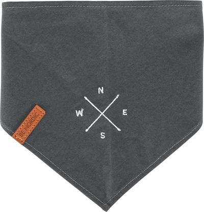 <span id="brand" data="trixie"/> Bandana Windroos Grijs 30×30 cm – Hondensjaal van Katoen
