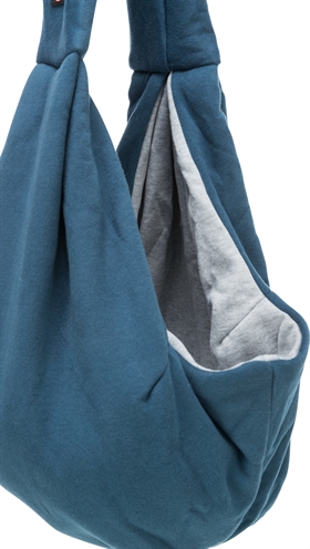 TRIXIE Draagtas Buikdrager Sling Blauw/Grijs 22×20×60 cm – Hondentas