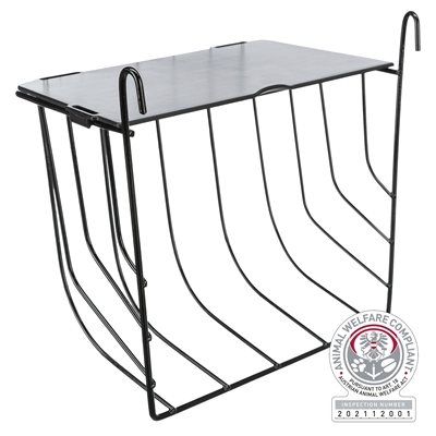 TRIXIE Hooiruif Hangend met Deksel 13×12×18 cm – Metalen voor konijnen