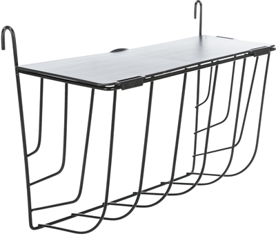 TRIXIE Hooiruif hangend met kunststof deksel | Gepoedercoat metaal - 25 x 12 x 18 cm