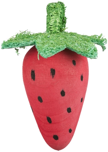 TRIXIE Speelbal Set Hout Loofah Biet/Aardbei 6×9 cm – Natuurlijke Speelgoed