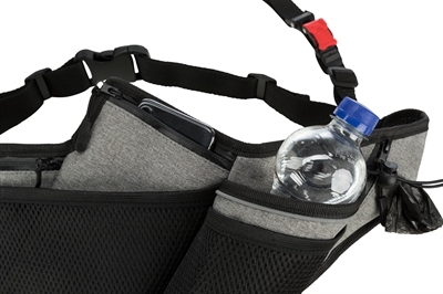 TRIXIE Joggingriem met Lijn Grijs/Zwart 115-150 cm – Comfortabel Sporten