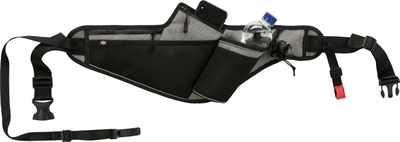 TRIXIE Joggingriem met Lijn Grijs/Zwart 115-150 cm – Comfortabel Sporten