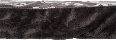 TRIXIE Hondenkussen Jimmy 80×55 cm – Zwart met Pootprint