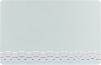 TRIXIE Placemat Golvenmotief Grijs 44×28 cm – Slipvast kunststof