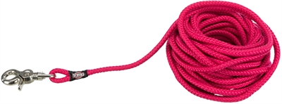 TRIXIE Hondenriem Sleeplijn Fuchsia Roze 10×0,6 cm – Rond Geweven