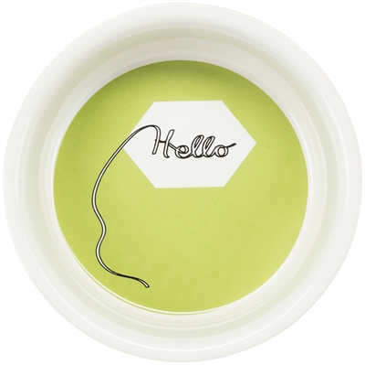 TRIXIE Voerbak Keramiek Strip Gelakt, hygiënisch & stevig - Assorti - 11 cm