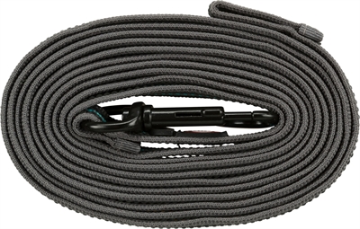 TRIXIE Hondenriem Sleeplijn Fusion 15 m × 1,7 cm – Grafiet Grijs/Oceaan Blauw