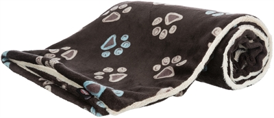 TRIXIE Hondendeken Jimmy 150×100 cm – Donkerbruin / Crème