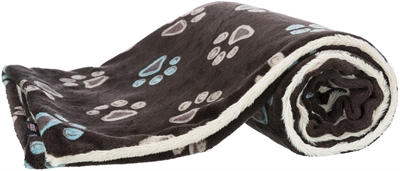 TRIXIE Hondendeken Jimmy 150×100 cm – Donkerbruin / Crème