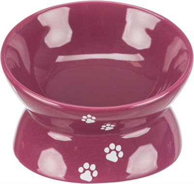 TRIXIE verhoogde voerbak waterbak kat Bordeaux 13 cm – 4 stuks