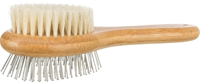TRIXIE Borstel Dubbelzijdig Bamboe 19×5 cm – Voor Honden Vacht