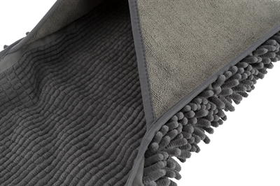TRIXIE Microvezel Handdoek Grijs 78×32 cm – Insteekzakken