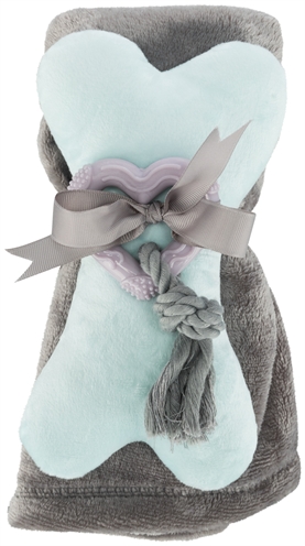 TRIXIE Puppy Set | Fleece Deken en Speelgoed voor Junior Honden