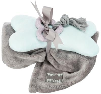 TRIXIE Puppy Set | Fleece Deken en Speelgoed voor Junior Honden