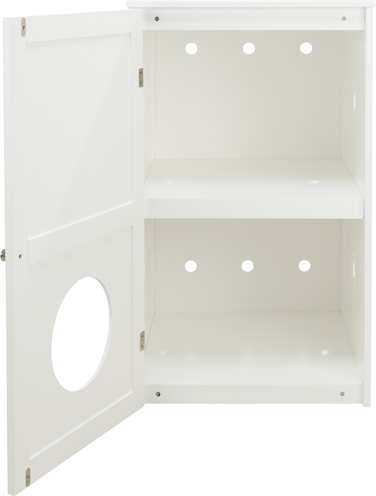 TRIXIE Kattenhuis XL Wit 58×53×90 cm – Multifunctioneel kattenhuis