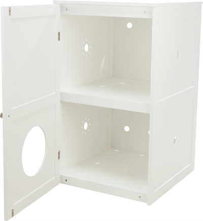 TRIXIE Kattenhuis XL Wit 58×53×90 cm – Multifunctioneel kattenhuis