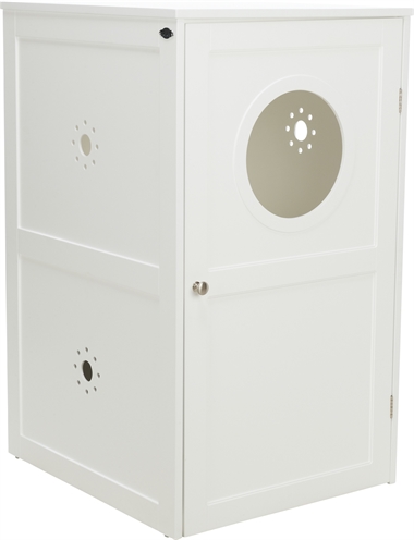 TRIXIE Kattenhuis XL Wit 58×53×90 cm – Multifunctioneel kattenhuis