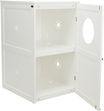 TRIXIE Kattenhuis XL Wit 58×53×90 cm – Multifunctioneel kattenhuis