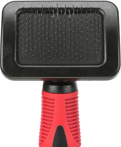 TRIXIE Slickerborstel Kunststof 16×7 cm – Zachte Metalen Pinnen