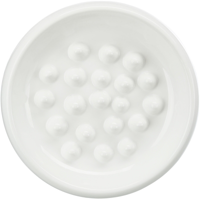 TRIXIE Voerbak Slow Feed Keramiek | Voorkomt schrokken - Assorti - 18 cm 250 ml
