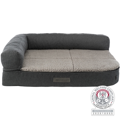 TRIXIE Hondenmand Sofa Bendson Orthopedisch Grijs 80×60 cm – Vitaal