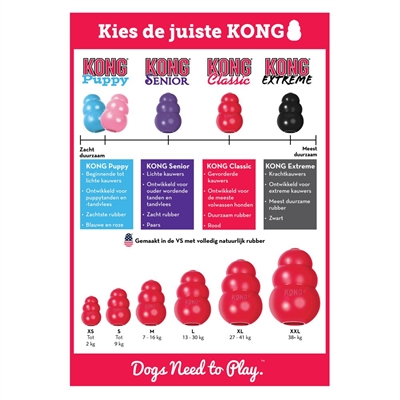 KONG hondenspeelgoed KONG CLASSIC ROOD XXL 10×10×15,5 cm – Rood