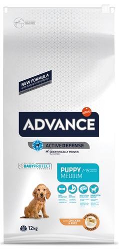 ADVANCE Puppy Protect Medium 12 KG – Hondenvoer voor pups 10-30 kg