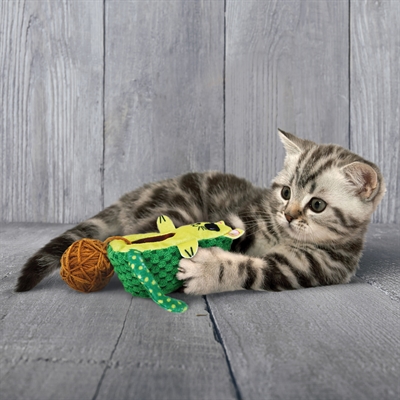 KONG kattenspeelgoed Wrangler AvoCATo 11×7 cm – Groen