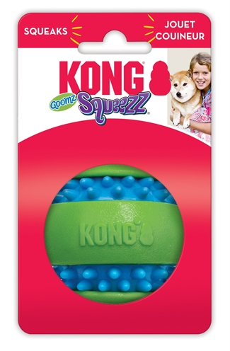 KONG Hondenspeelgoed Squeezz Goomz Bal M 6,4×6,4 cm – Groen