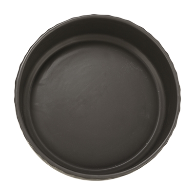 TRIXIE Voerbak Drinkbak Wave Keramiek Grijs 20×20 cm – 1,6 L