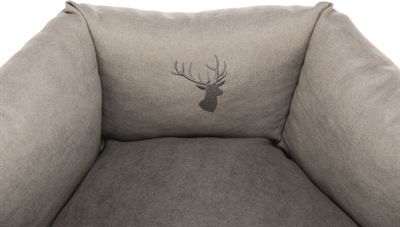 TRIXIE Hondenmand Leni Rond 50×50 cm – Zand / Grijs