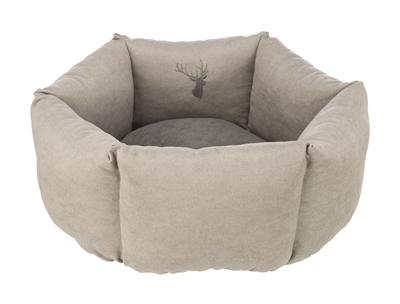 TRIXIE Hondenmand Leni Rond 50×50 cm – Zand / Grijs