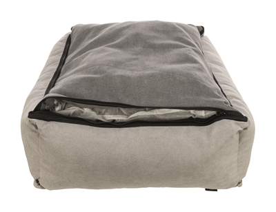 TRIXIE Hondenmand Leni Zand/Grijs 100×70 cm – Comfortabel en Luxe