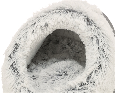 TRIXIE Kattenmand Iglo Harvey 41×35×26 cm – Grijs/Wit-Zwart