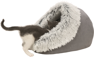 TRIXIE Kattenmand Iglo Harvey 41×35×26 cm – Grijs/Wit-Zwart