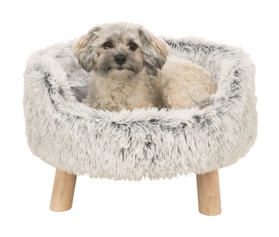 TRIXIE HONDENMAND SOFA HARVEY ROND WIT-ZWART