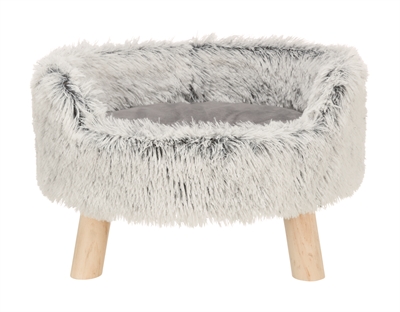 TRIXIE HONDENMAND SOFA HARVEY ROND WIT-ZWART