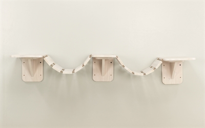 TRIXIE Klimklauterladder Wand 150×30 cm – Wit taupe