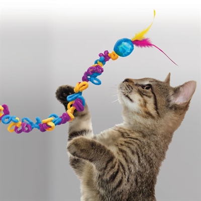 KONG kattenhengel KONG TEASER LOOPZ 46×4,5 cm – multikleur